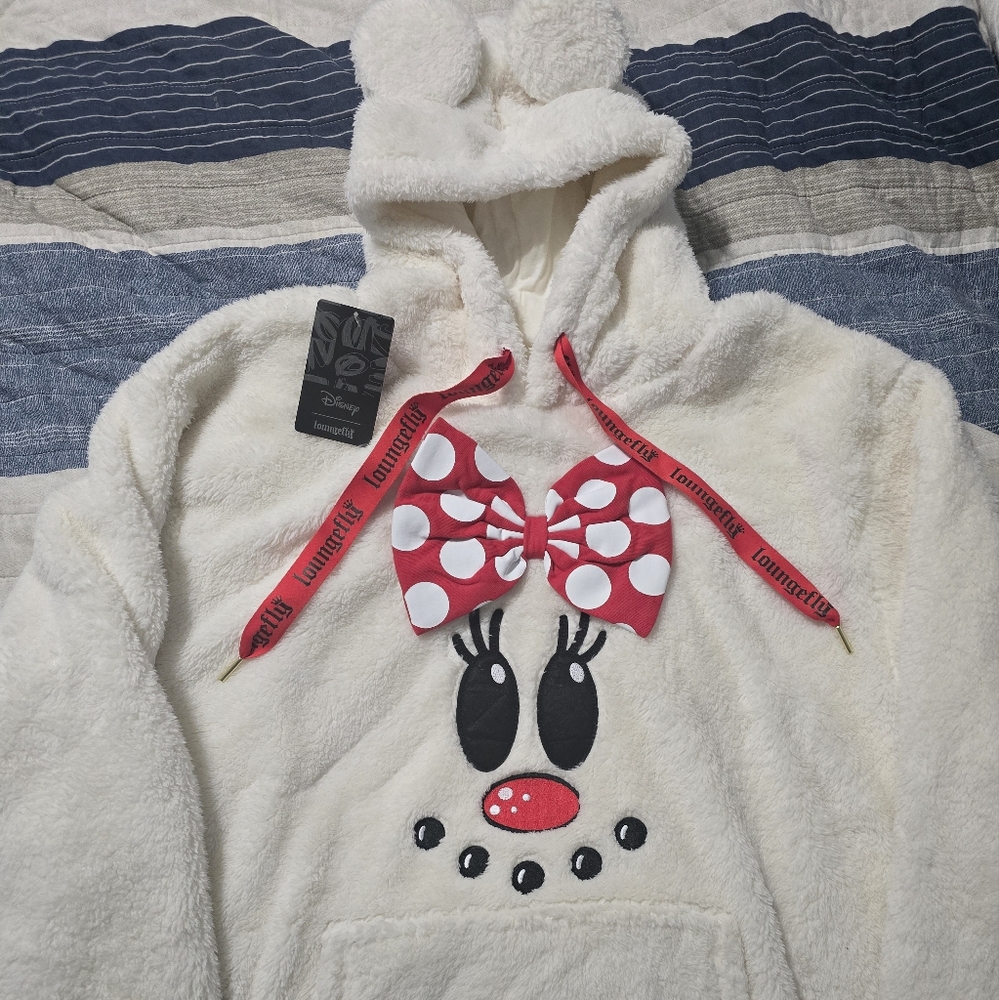 Loungefly Cream and Red Minnie Mouse Sweater